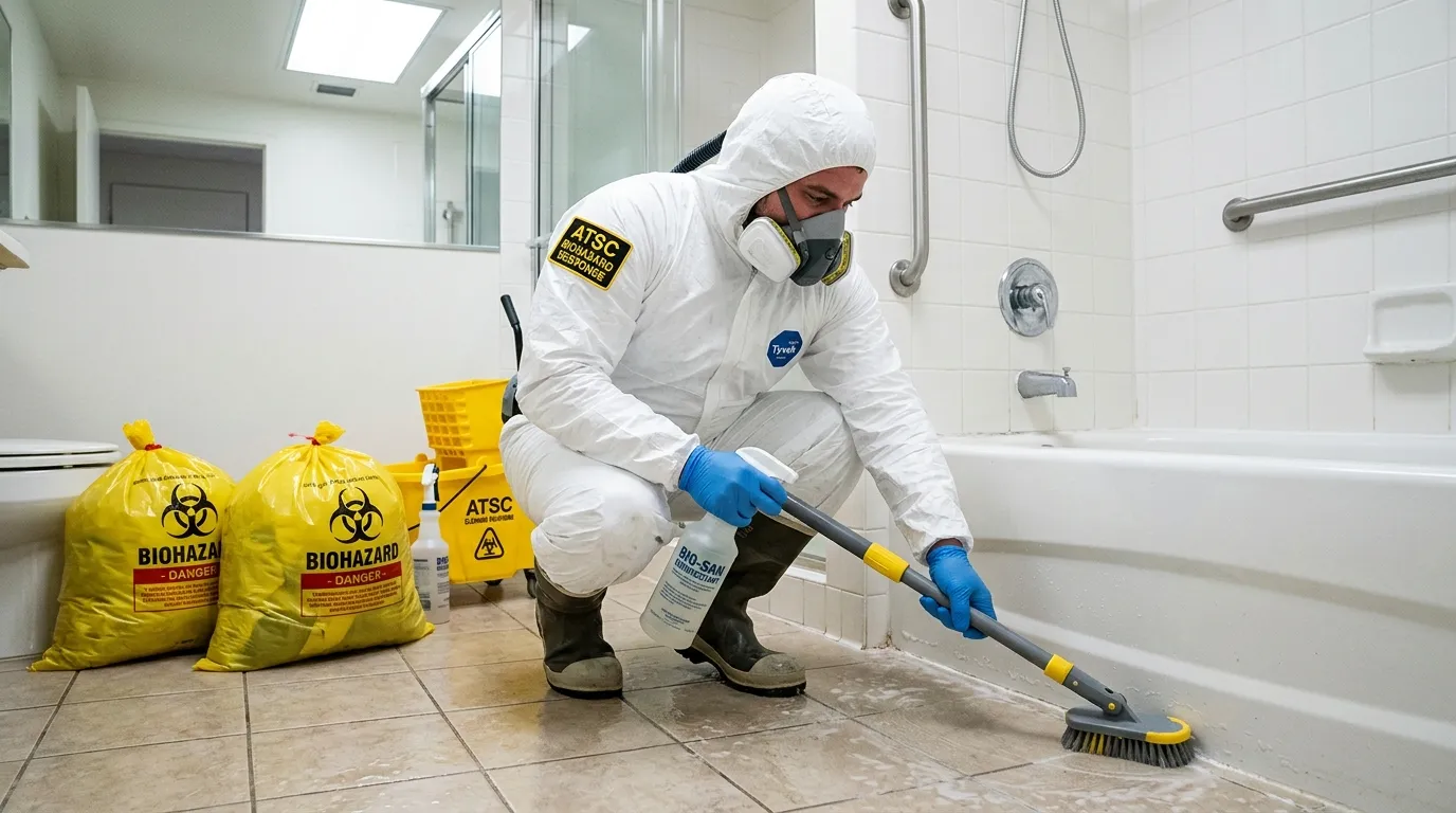 Decontamination equipment deployed for Blood Cleanup in Romeoville